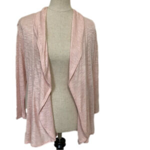 Chenault Lightweight Draped Front Open Cardigan